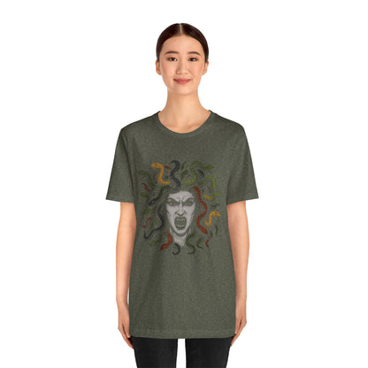 Medusa T-Shirt – Greek Mythology Gorgon Graphic Tee