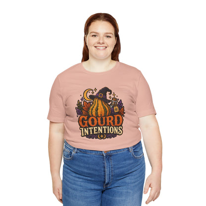 Gourd Intentions T-Shirt – Funny Witchy Fall Pumpkin Tee