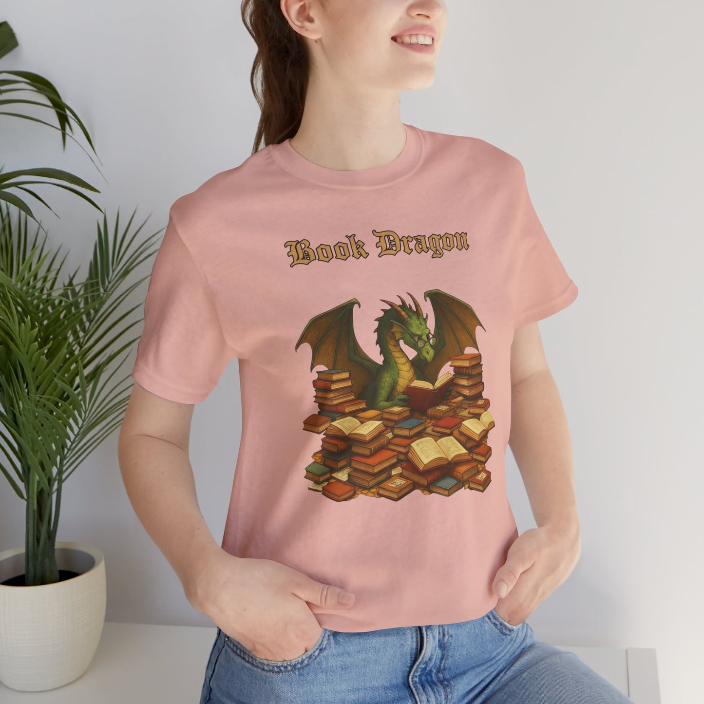 Book Dragon T-Shirt – Funny Book Lover Shirt & Gifts for Readers