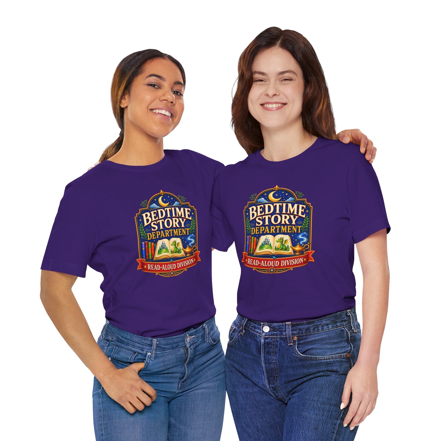 Bedtime Story Department T-Shirt – Read-Aloud Parent Tee