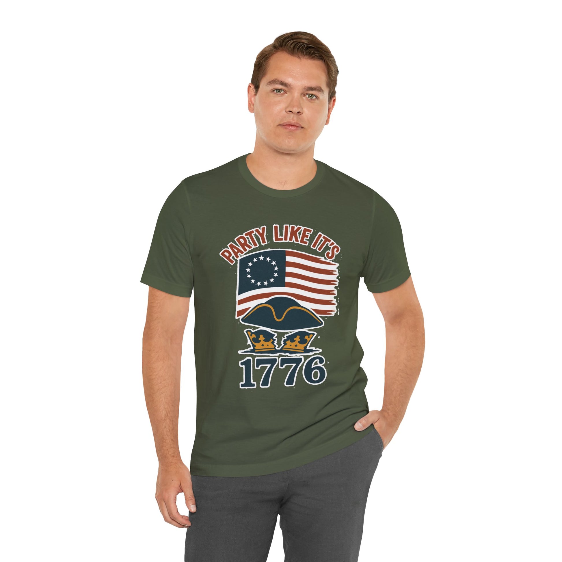 Party Like It’s 1776 T-Shirt – Revolutionary Spirit USA Tee - WhimSpin - https://whimspin.com