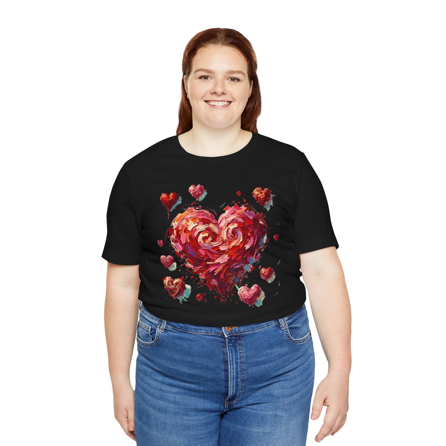 Impressionistic Heart T-Shirt – Artistic Valentine's Day Tee