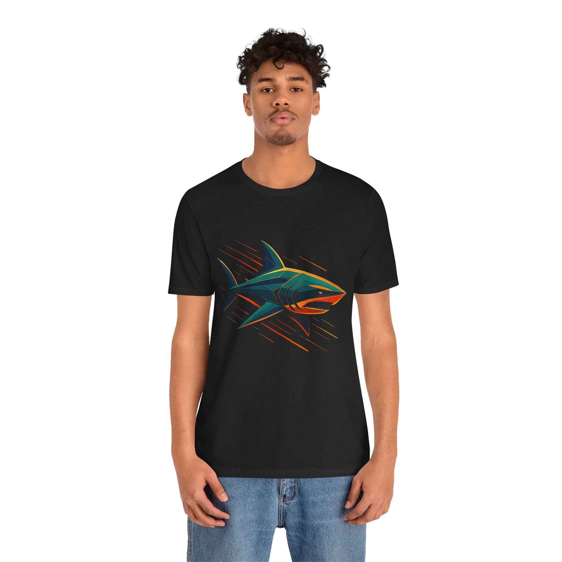 Electric Apex Shark T-Shirt – Bold Ocean Graphic Tee