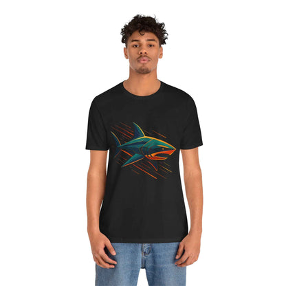 Electric Apex Shark T-Shirt – Bold Ocean Graphic Tee