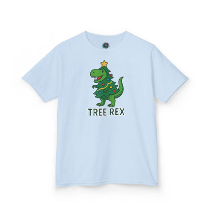 Tree Rex Kids’ Christmas T-Shirt – Cute Dino Holiday Tee