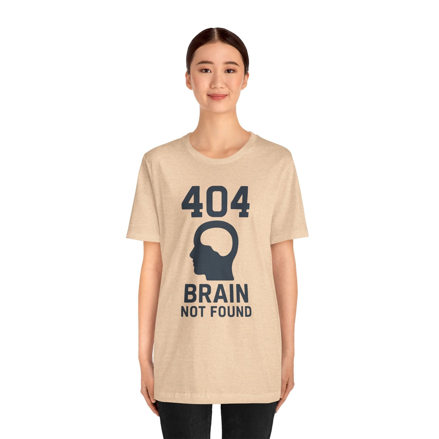 404 Brain Not Found T-Shirt – Techie Humor for Nerds & Geeks