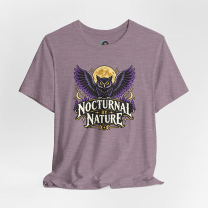 Nocturnal by Nature T-Shirt – Moonlit Owl Graphic Tee