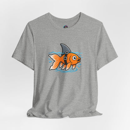 Goldfish Shark T-Shirt – Funny Fish Swimming  Graphic Tee