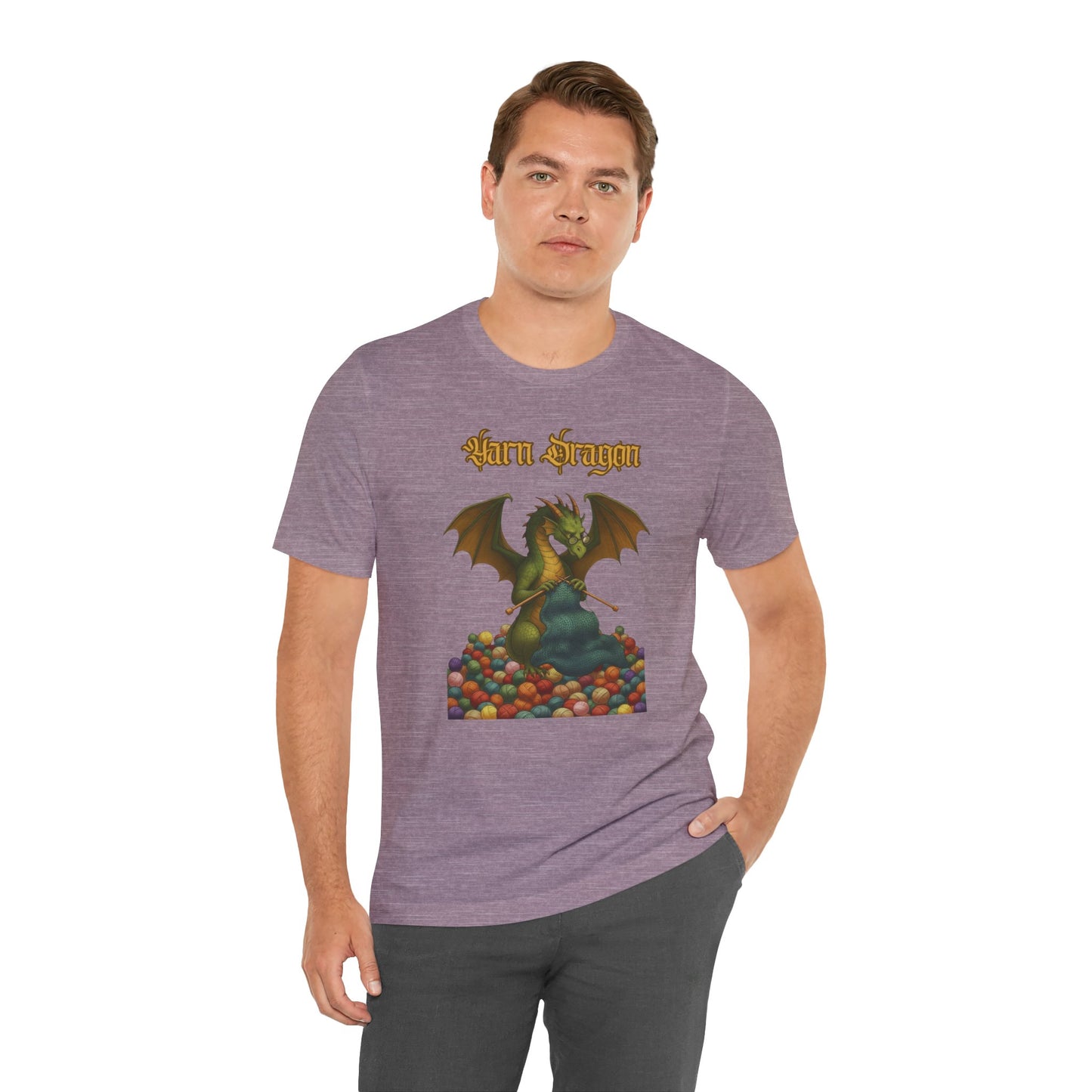 Yarn Dragon T-Shirt – Funny Knitting Dragon Shirt for Yarn Lovers