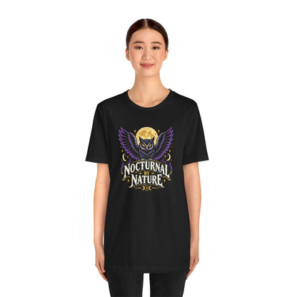 Nocturnal by Nature T-Shirt – Moonlit Owl Graphic Tee