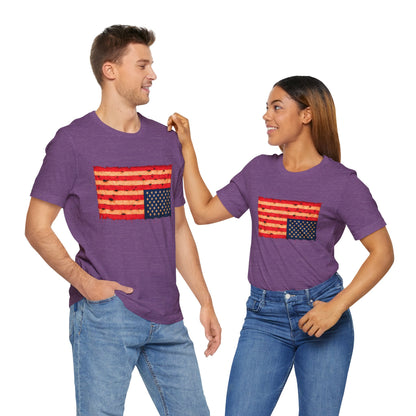 Inverted Flag Distress T-Shirt – Symbolic Upside Down Flag Design