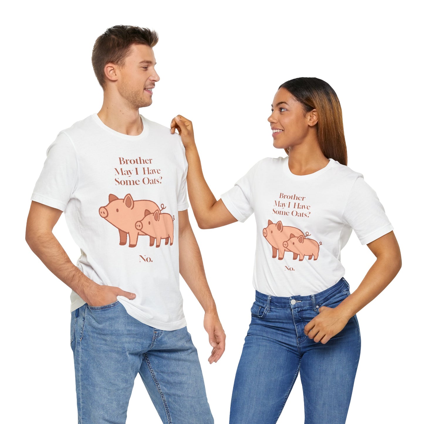 Brother May I Have Some Oats T-Shirt – Funny Viral Pig Meme Tee