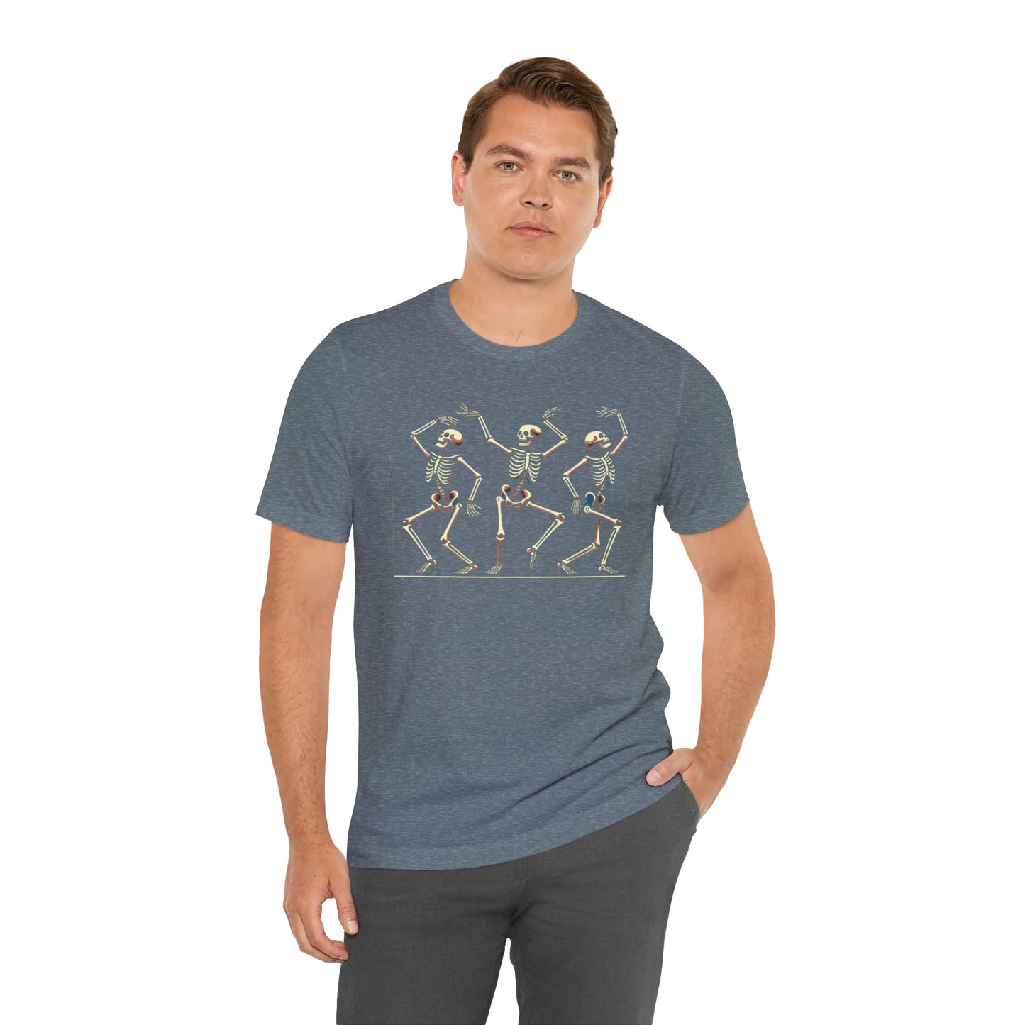 Dancing Skeleton T-Shirt – Funny Halloween Skeleton Shirt for Spooky Season