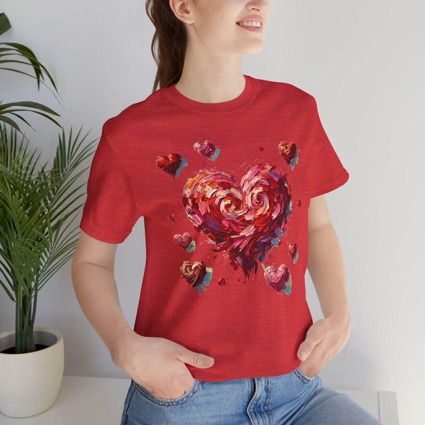 Impressionistic Heart T-Shirt – Artistic Valentine's Day Tee