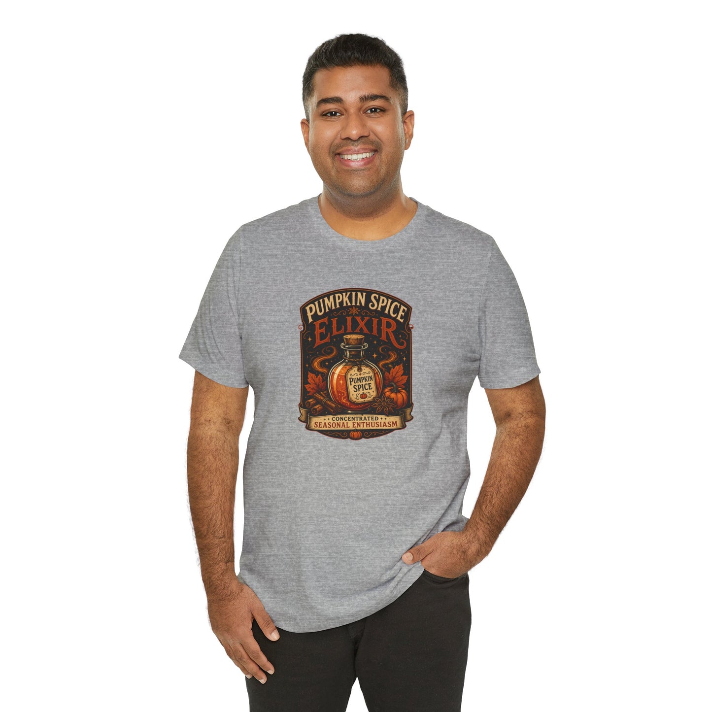 Pumpkin Spice Elixir T-Shirt – Funny Witchy Fall Coffee Tee