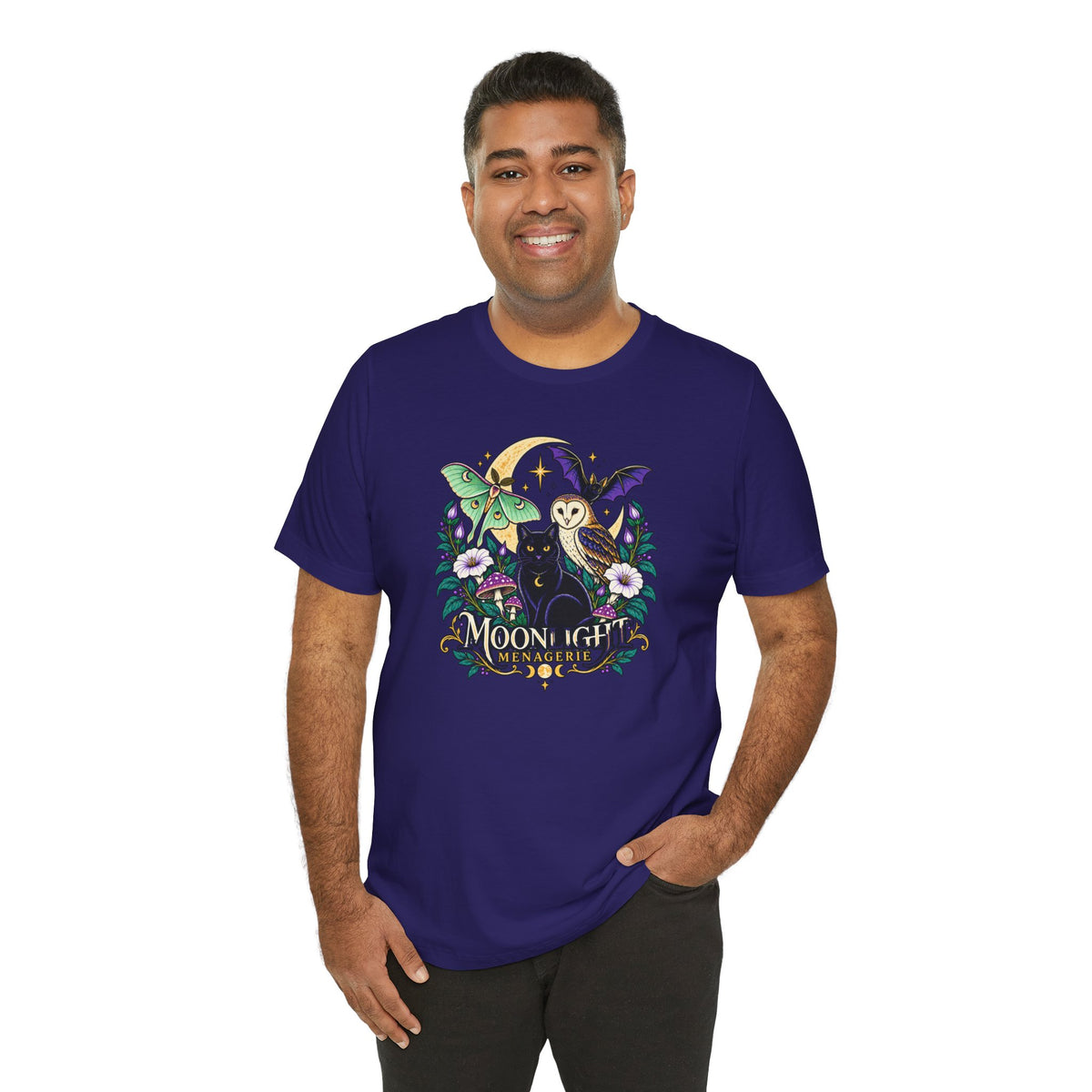 Moonlight Menagerie T-Shirt – Witchy Nocturnal Animals Tee