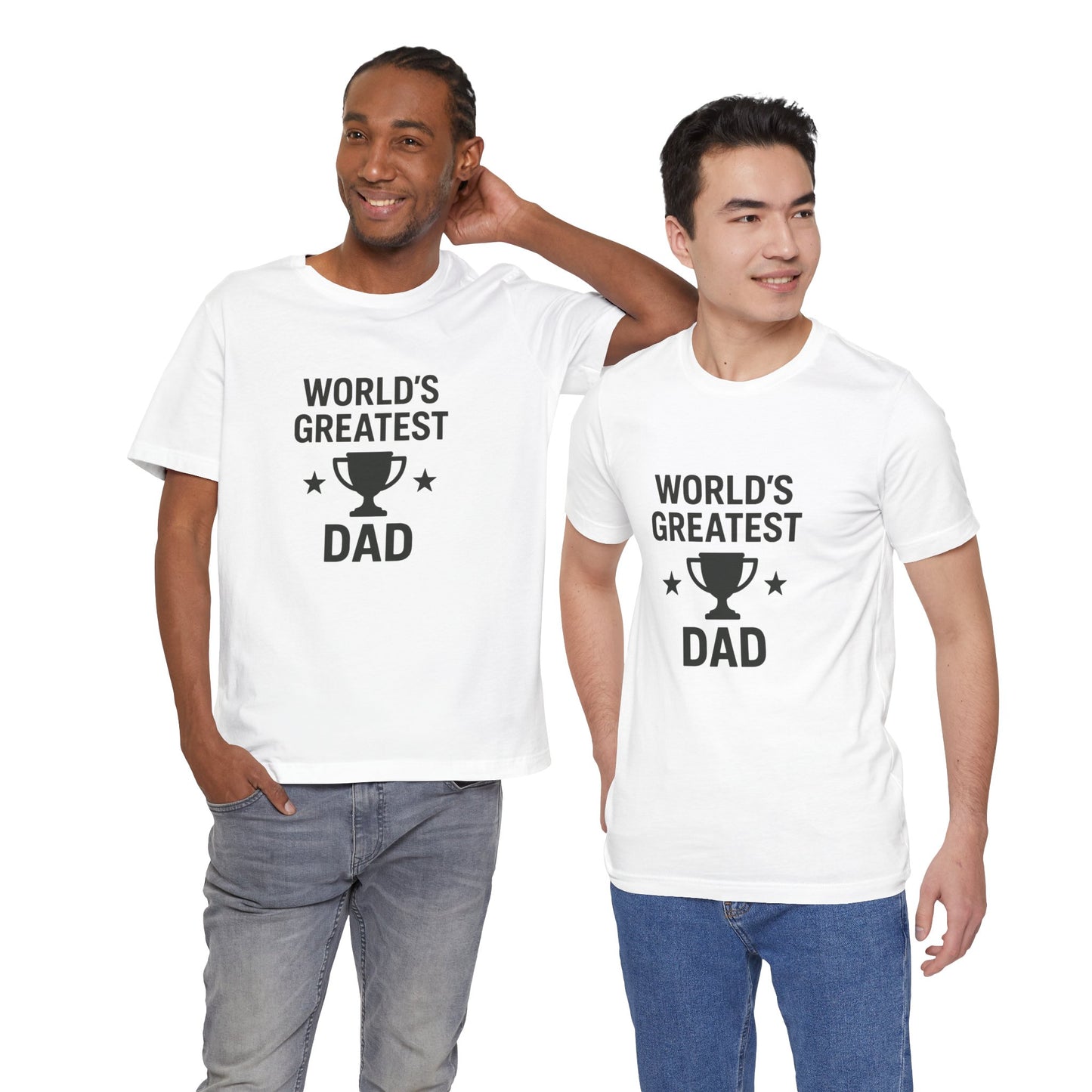 World’s Greatest Dad Gift Tee – Trophy Graphic Father’s Day Shirt