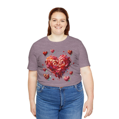 Impressionistic Heart T-Shirt – Artistic Valentine's Day Tee