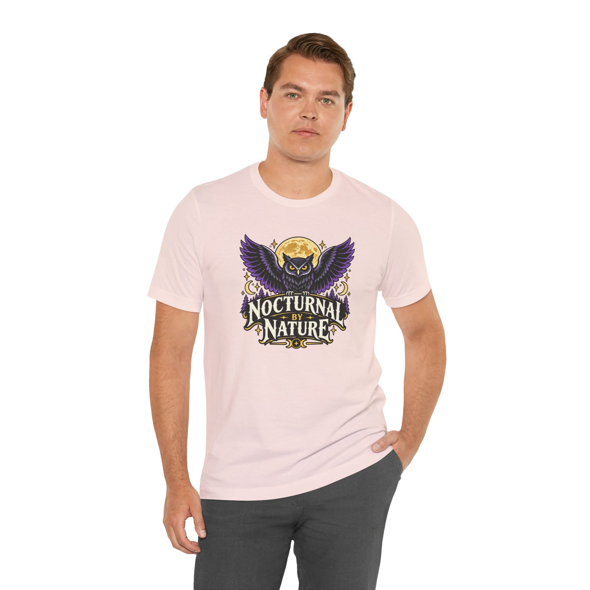 Nocturnal by Nature T-Shirt – Moonlit Owl Graphic Tee
