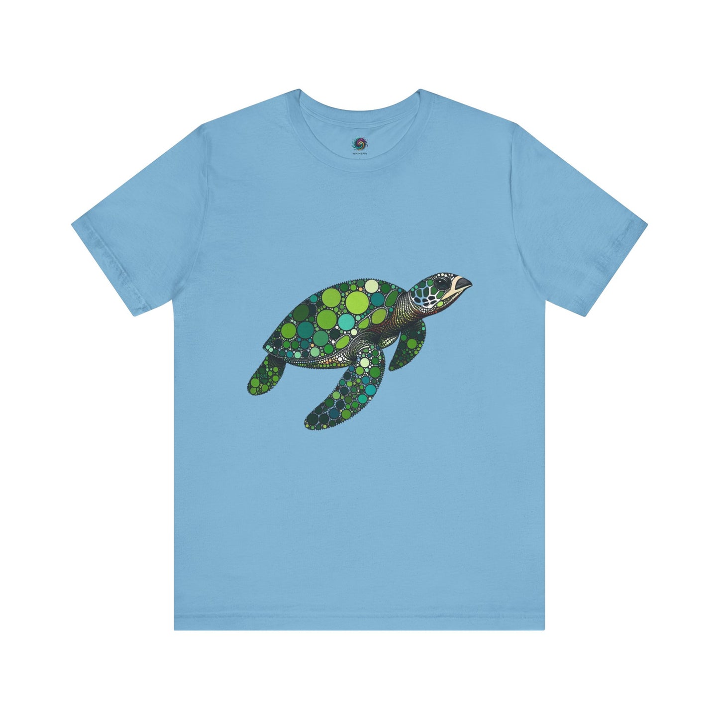 Geometric Sea Turtle T-Shirt – Eco Ocean Vibes Graphic Tee - WhimSpin - https://whimspin.com