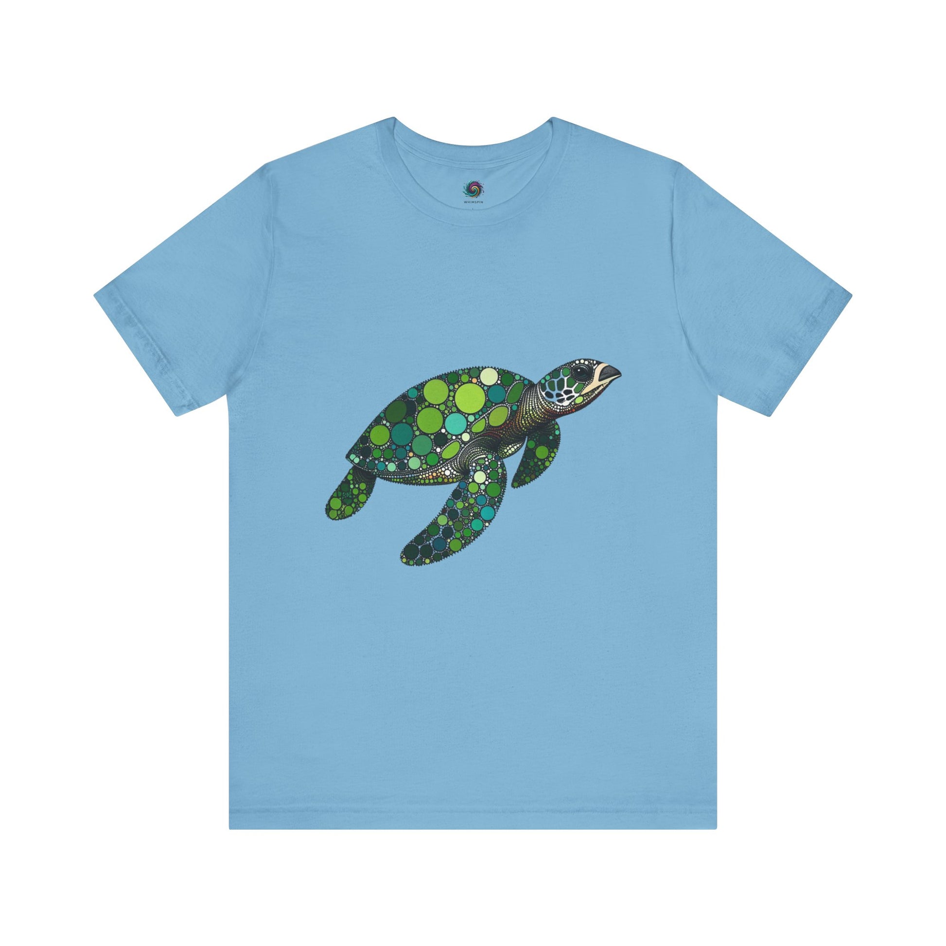 Geometric Sea Turtle T-Shirt – Eco Ocean Vibes Graphic Tee - WhimSpin - https://whimspin.com