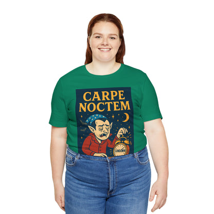 Carpe Noctem Vampire T-Shirt – Funny Halloween Tee for Night Owls