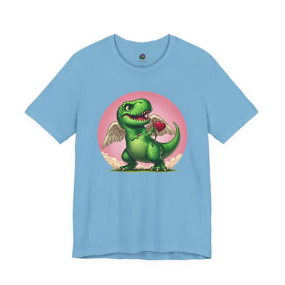 Cupidsaurus Rex T-Shirt – Funny Dinosaur Cupid Valentine’s Day Tee