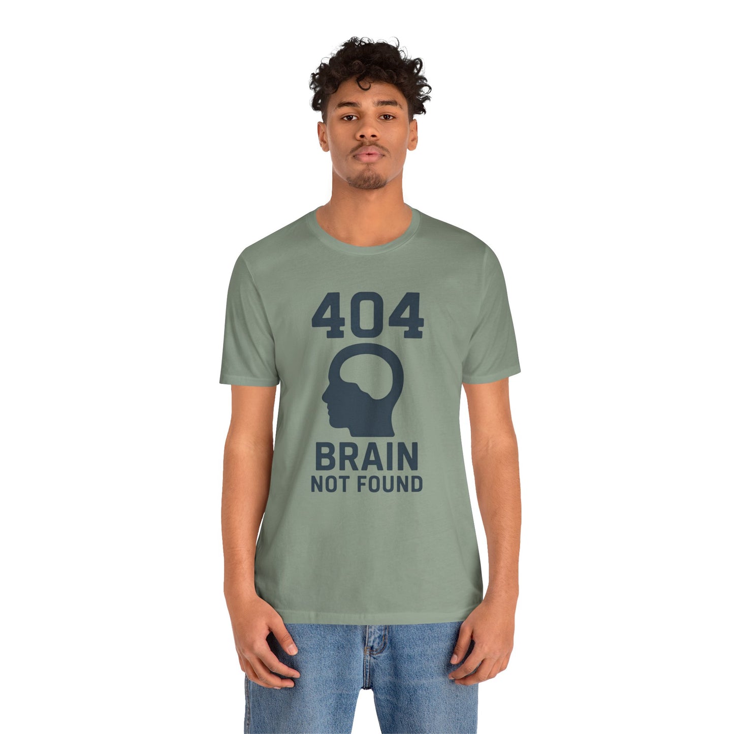 404 Brain Not Found T-Shirt – Techie Humor for Nerds & Geeks