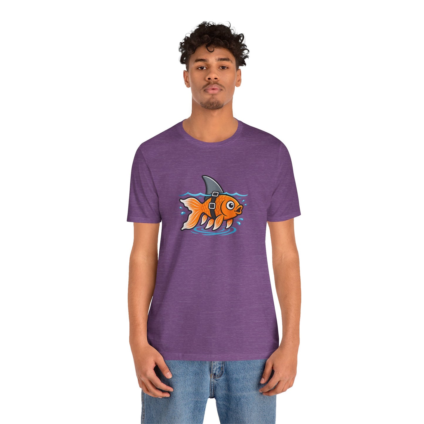 Goldfish Shark T-Shirt – Funny Fish Swimming  Graphic Tee
