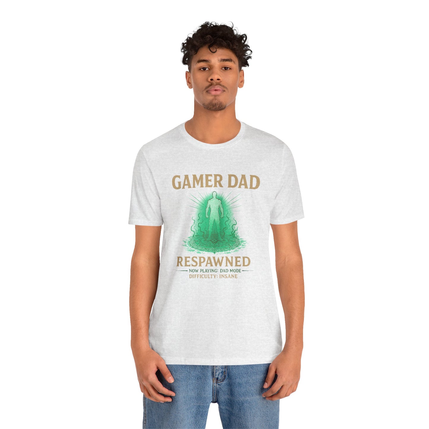 Gamer Dad Respawned T-Shirt – Funny New Fatherhood Gaming Tee