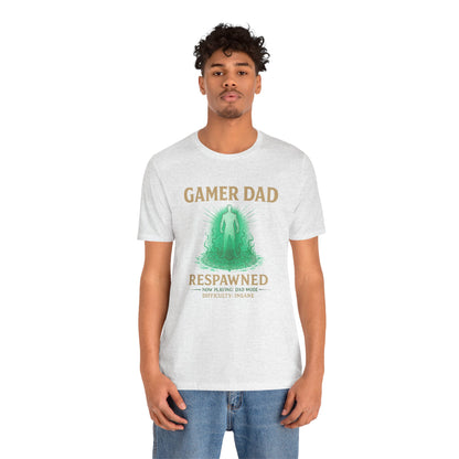 Gamer Dad Respawned T-Shirt – Funny New Fatherhood Gaming Tee