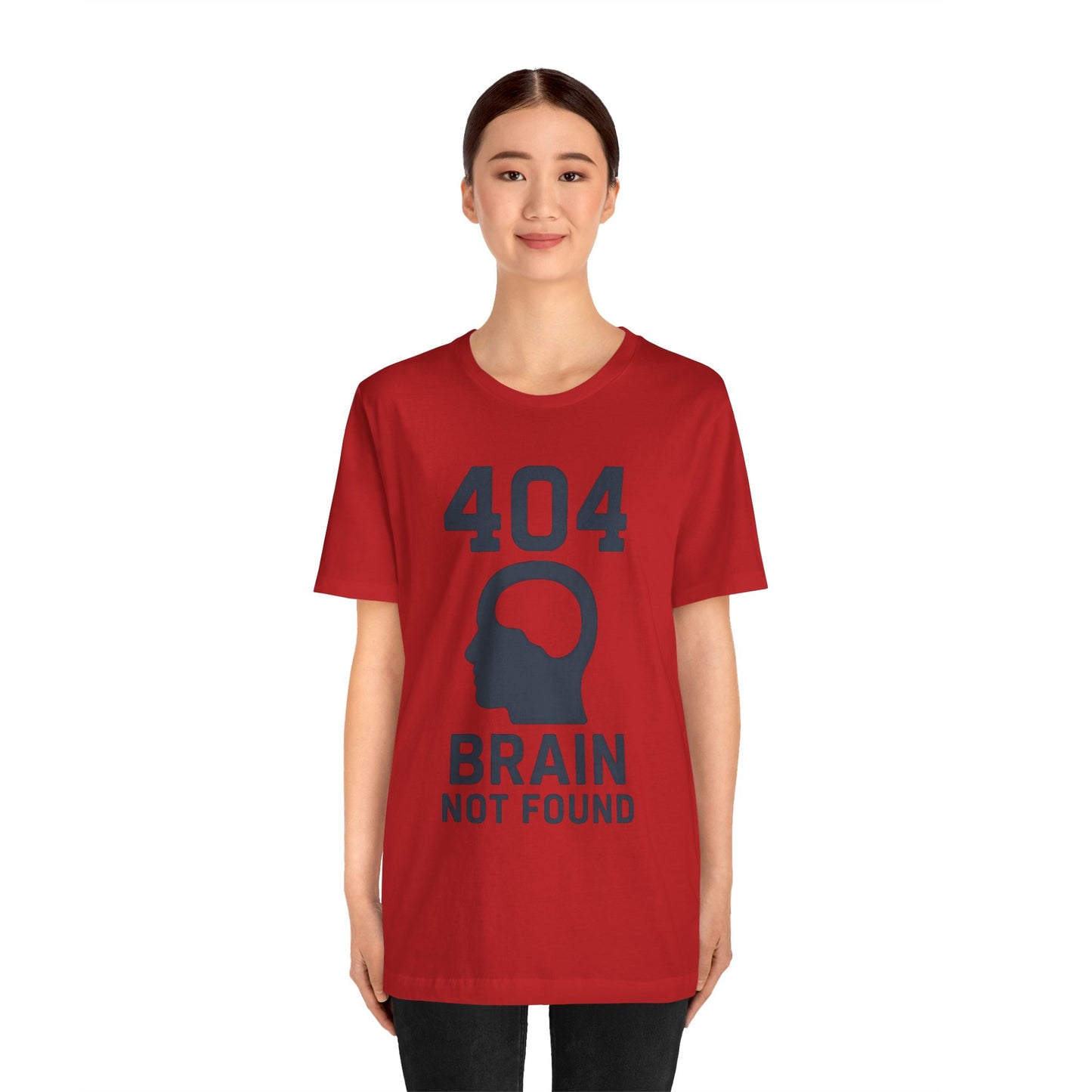 404 Brain Not Found T-Shirt – Techie Humor for Nerds & Geeks