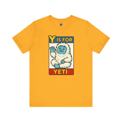 Y Is for Yeti T-Shirt – Cute Winter Monster Tee from the Monster Alphabet Series