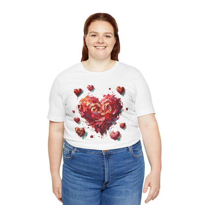 Impressionistic Heart T-Shirt – Artistic Valentine's Day Tee