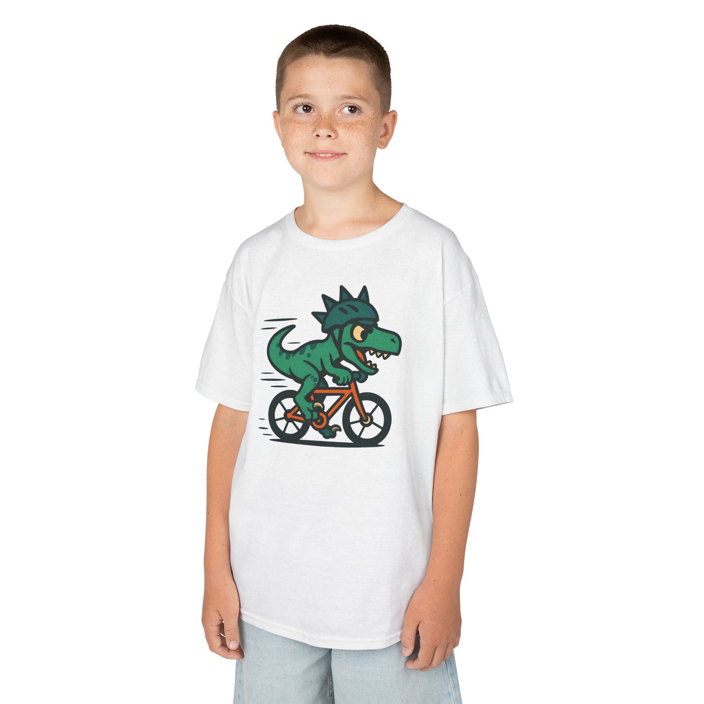 Kids Velociraptor Bike T-Shirt – Funny Dino Velo Tee