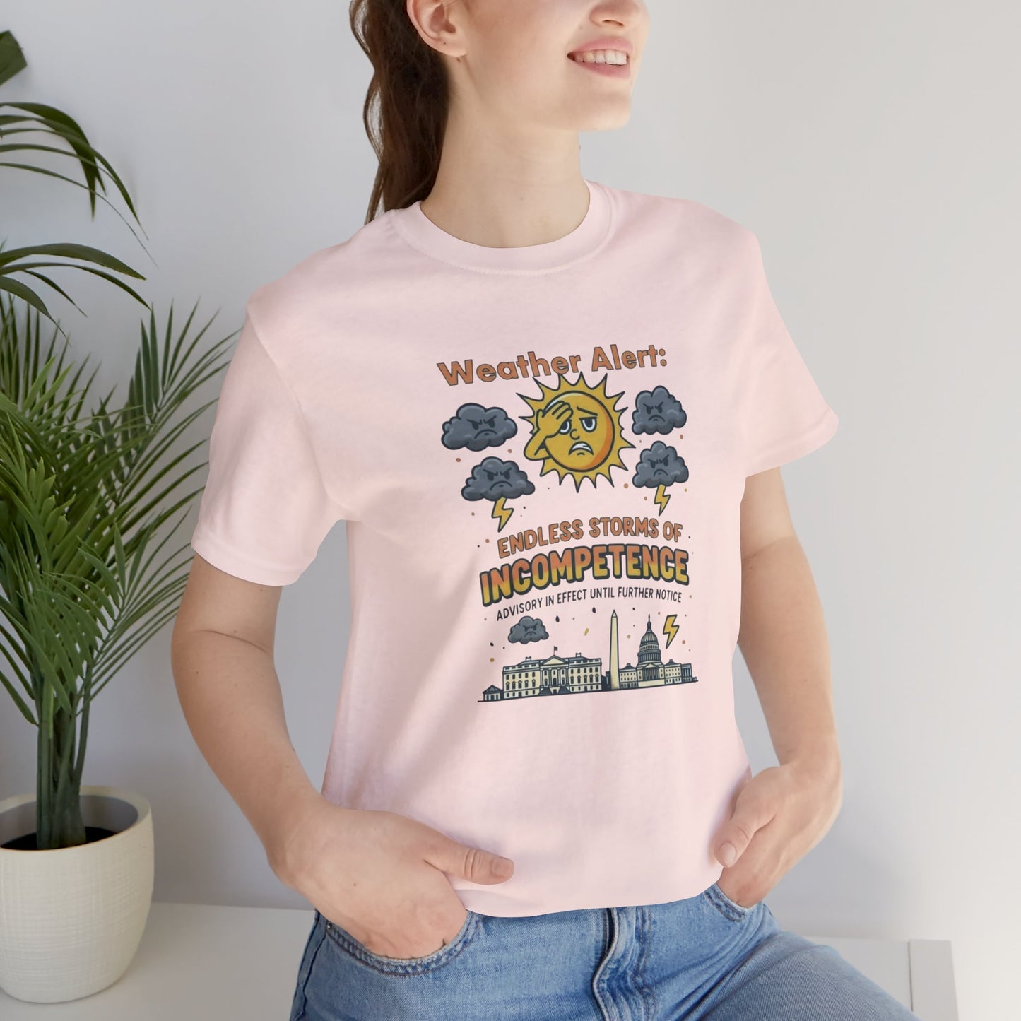 Weather Alert Political Satire T-Shirt – Funny Protest Shirt | Whimspin