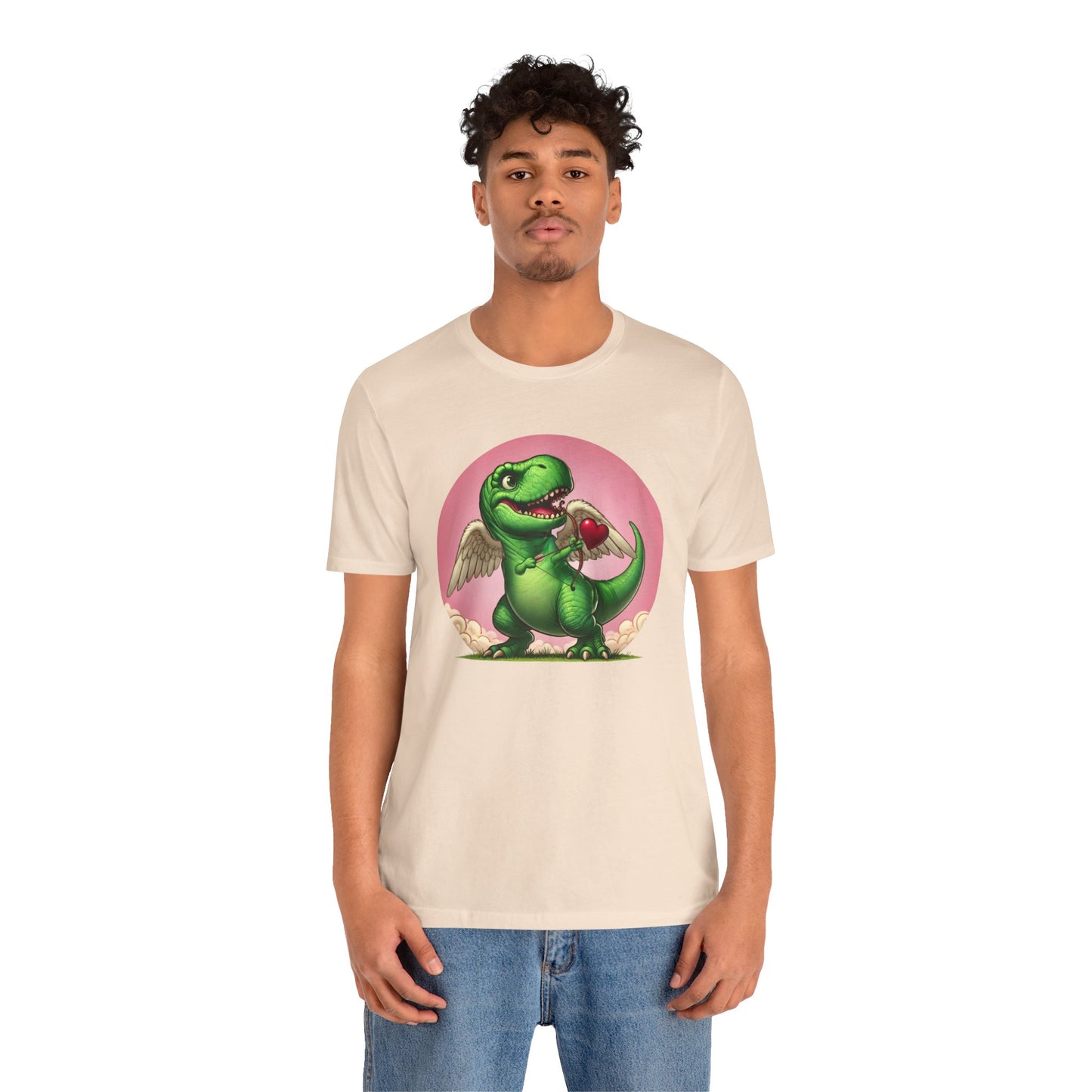 Cupidsaurus Rex T-Shirt – Funny Dinosaur Cupid Valentine’s Day Tee