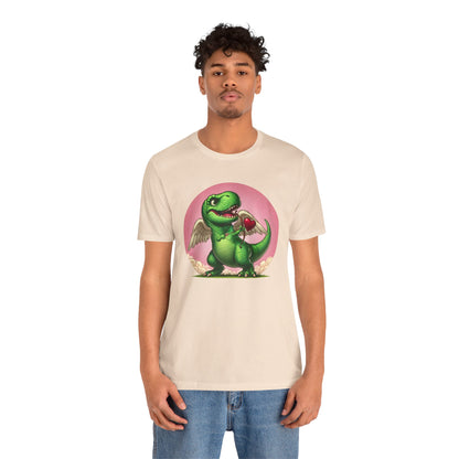 Cupidsaurus Rex T-Shirt – Funny Dinosaur Cupid Valentine’s Day Tee
