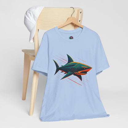 Electric Apex Shark T-Shirt – Bold Ocean Graphic Tee - WhimSpin - https://whimspin.com