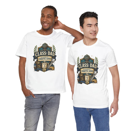 Chaotic Good Dad T-Shirt – RPG Gamer Dad Graphic Tee