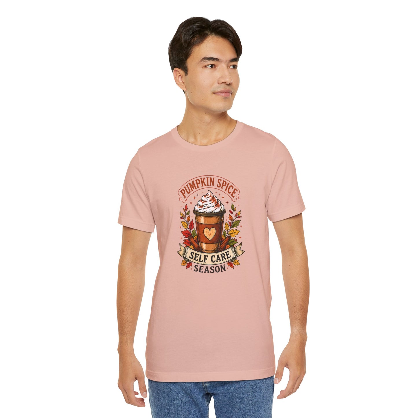 Pumpkin Spice Self Care Season T-Shirt – Funny Fall Coffee Tee