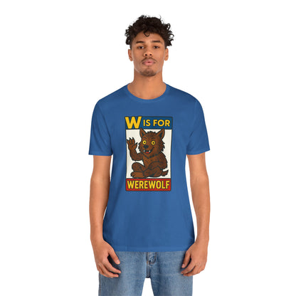W Is for Werewolf T-Shirt – Cute Werewolf Shirt from Monster Alphabet