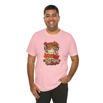 Pumpkin Spice Has Entered the Chat T-shirt - Funny Fall Coffee Tee