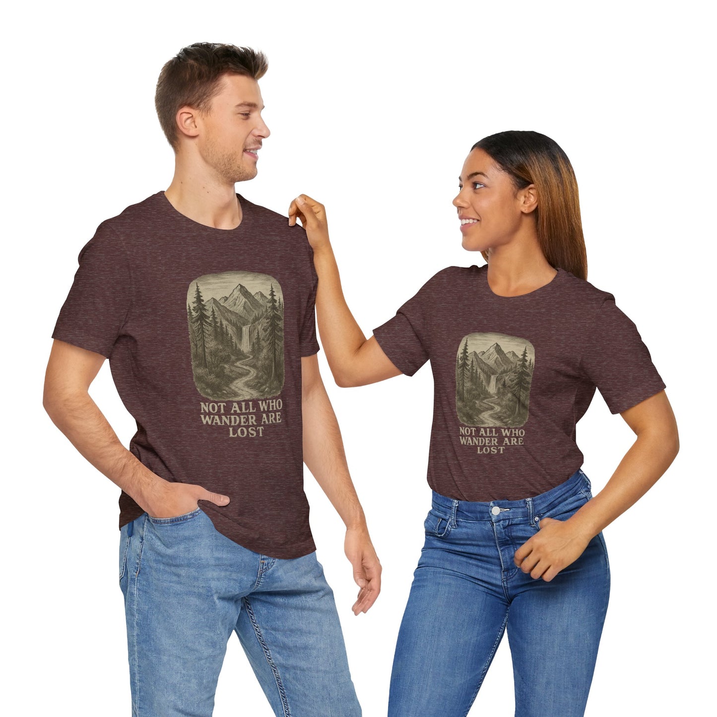 Not All Who Wander Are Lost T-Shirt – Tolkien Travel Tee for Nature Lovers