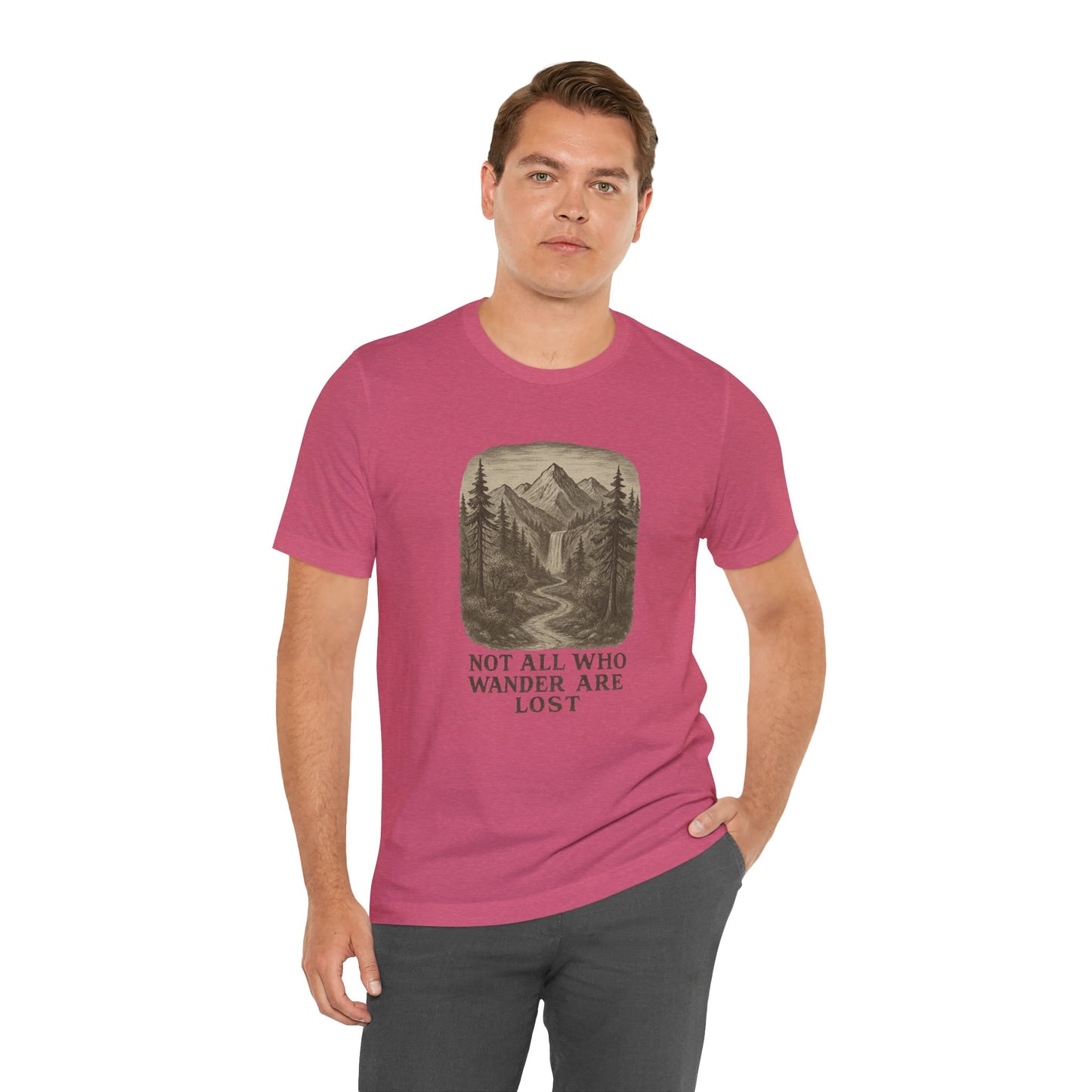 Not All Who Wander Are Lost T-Shirt – Tolkien Travel Tee for Nature Lovers