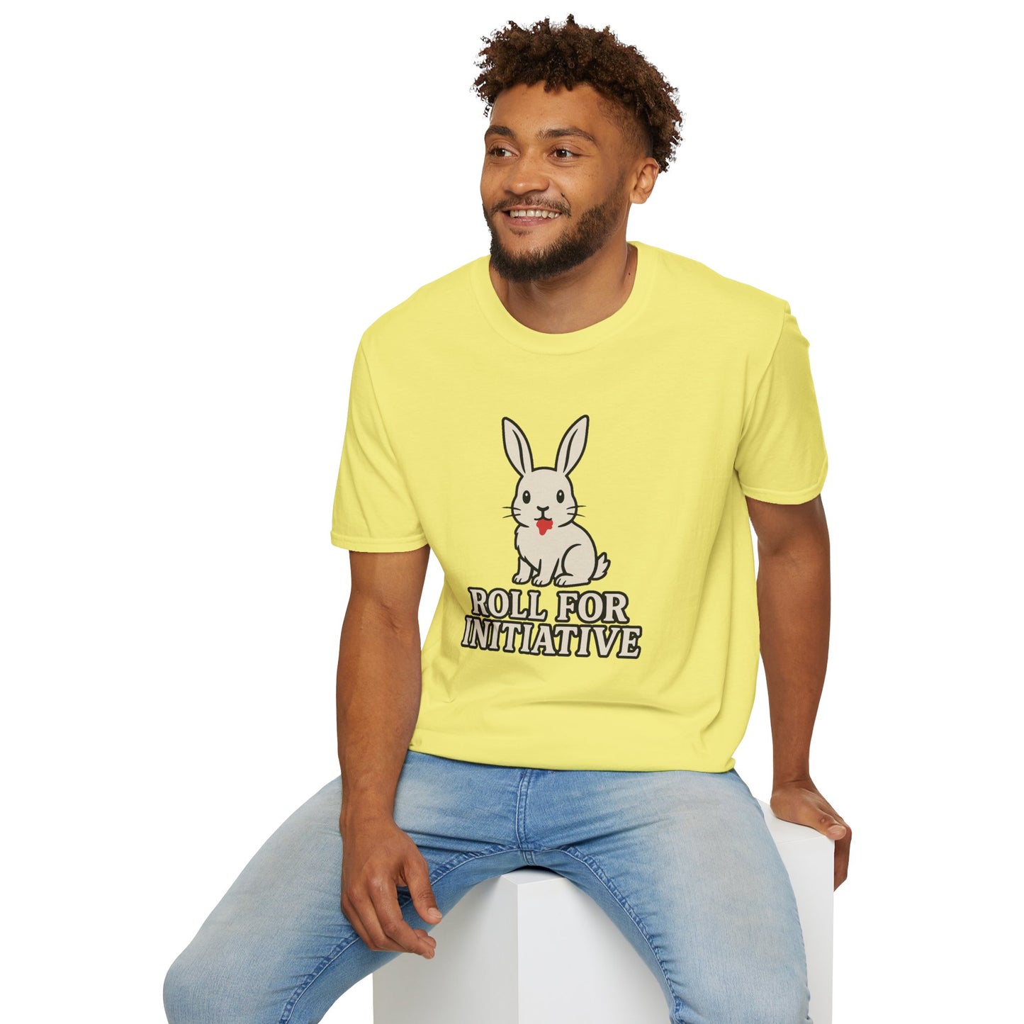 Roll for Initiative T-Shirt – Killer Bunny Humor Gaming Tee