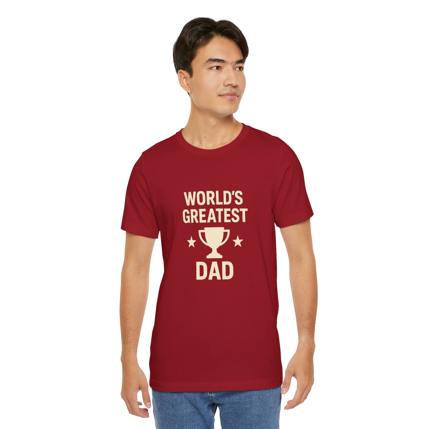 World’s Greatest Dad Gift Tee – Trophy Graphic Father’s Day Shirt