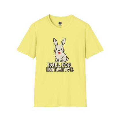 Roll for Initiative T-Shirt – Killer Bunny Humor Gaming Tee