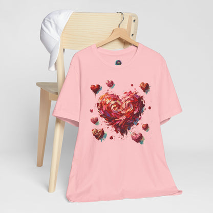 Impressionistic Heart T-Shirt – Artistic Valentine's Day Tee