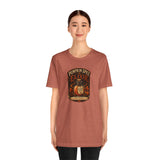 Rust unisex crew-neck T-shirt with front 
